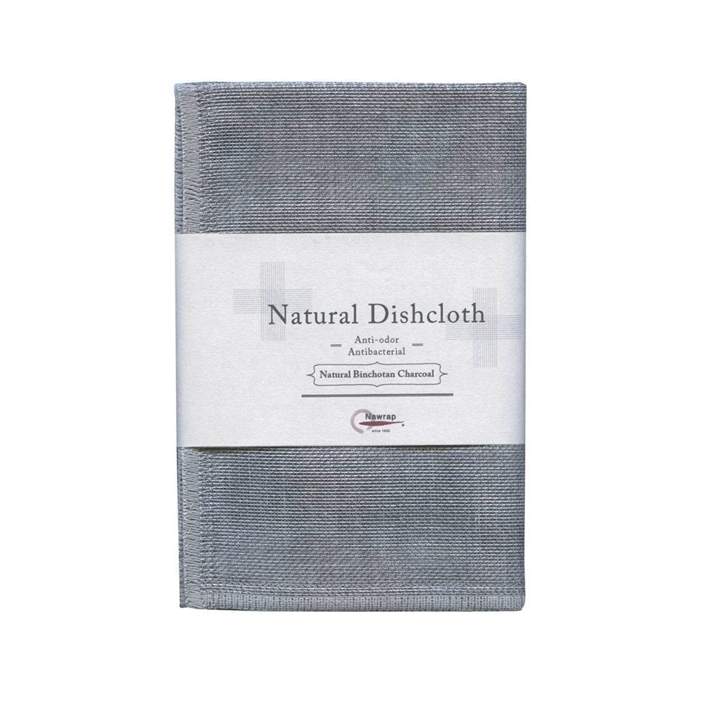 Nawrap Binchotan Charcoal Dishcloth - Natural Odor Absorbing Japanese Kitchen Towel | 6-Layer Absorbent Fabric